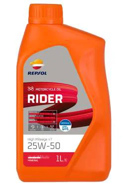 RIDER HIGH MILEAGE 4T 25W-50